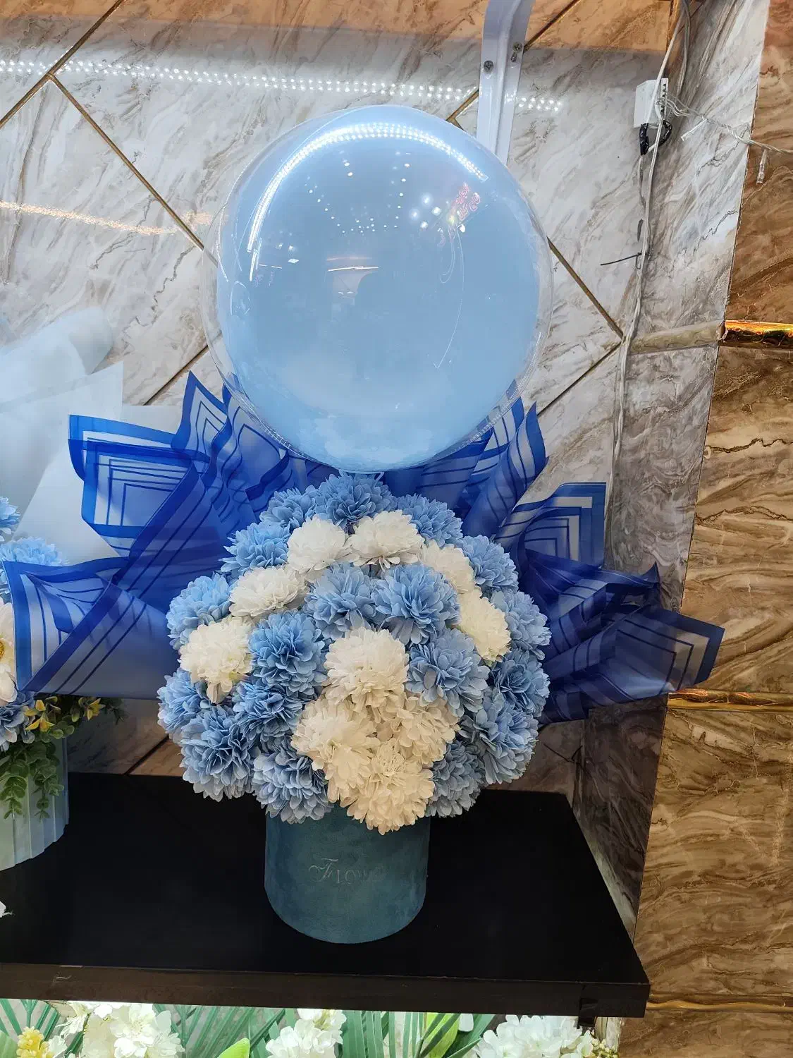 باکس گل های بوبو بالن دار|گل مصنوعی|تبریز, |دیوار