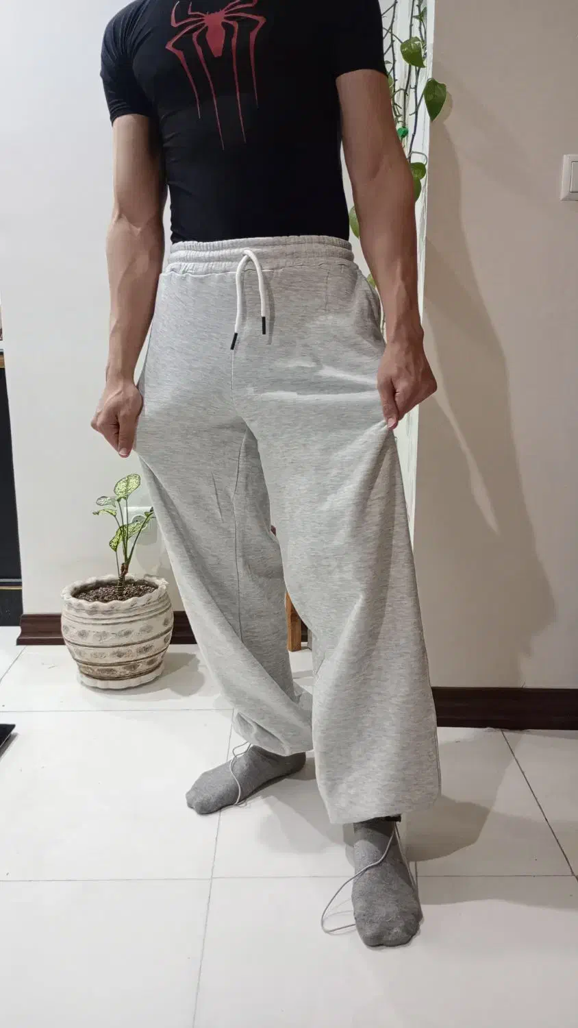 شلوار جاگر بگ طوسی|لباس|ساری, |دیوار