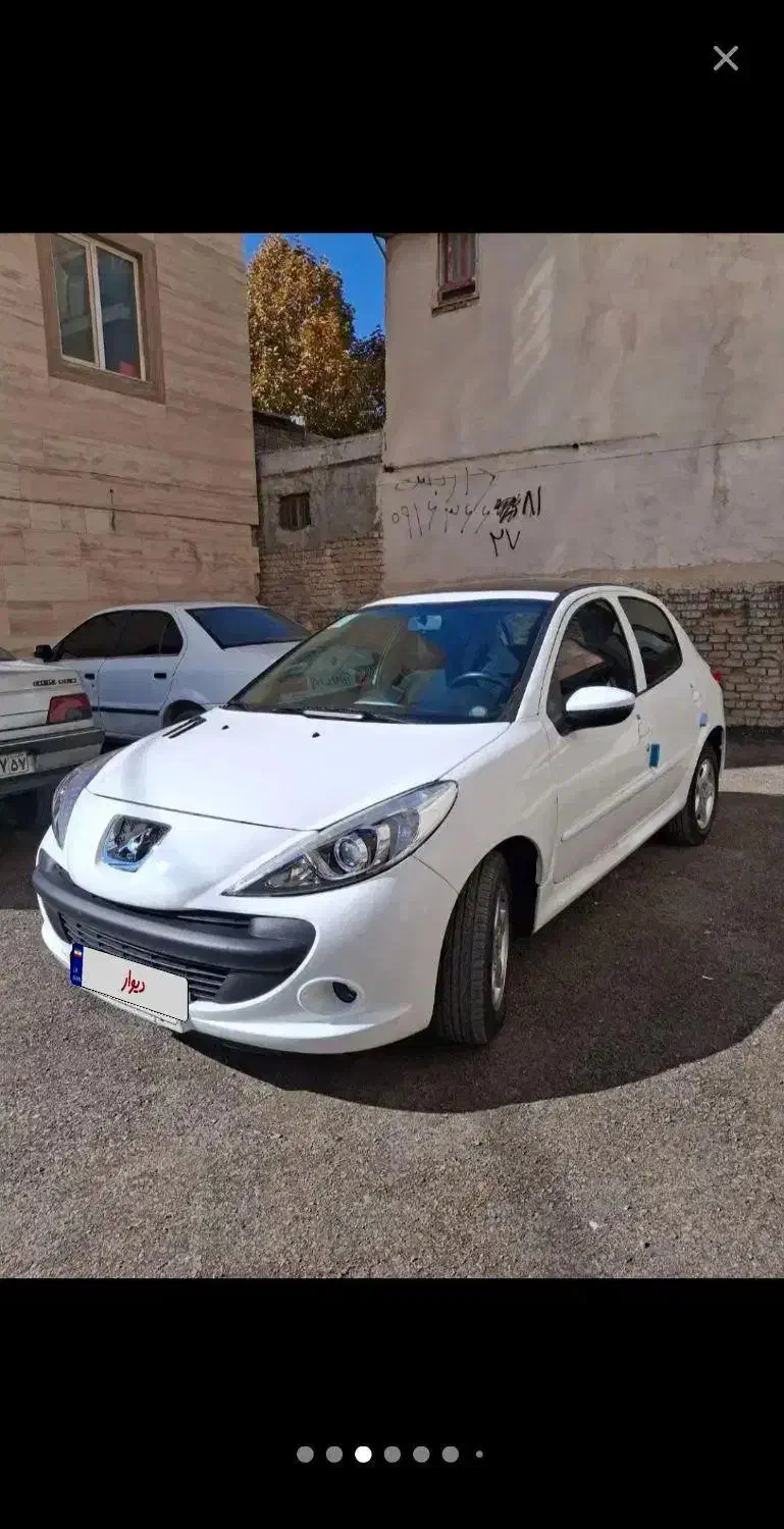 207 پانا سقف شیشه ای سفید رنگ مدل ۱۴۰۱|خودرو سواری و وانت|خرم‌آباد, |دیوار