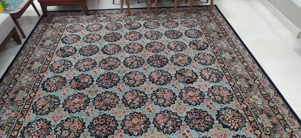 فرش ۱۲ متری ۱۰۰۰ شانه زاگرس ،بسیار تمیز و خوش نقشه|فرش|صدرا-فارس, فاز ۱|دیوار