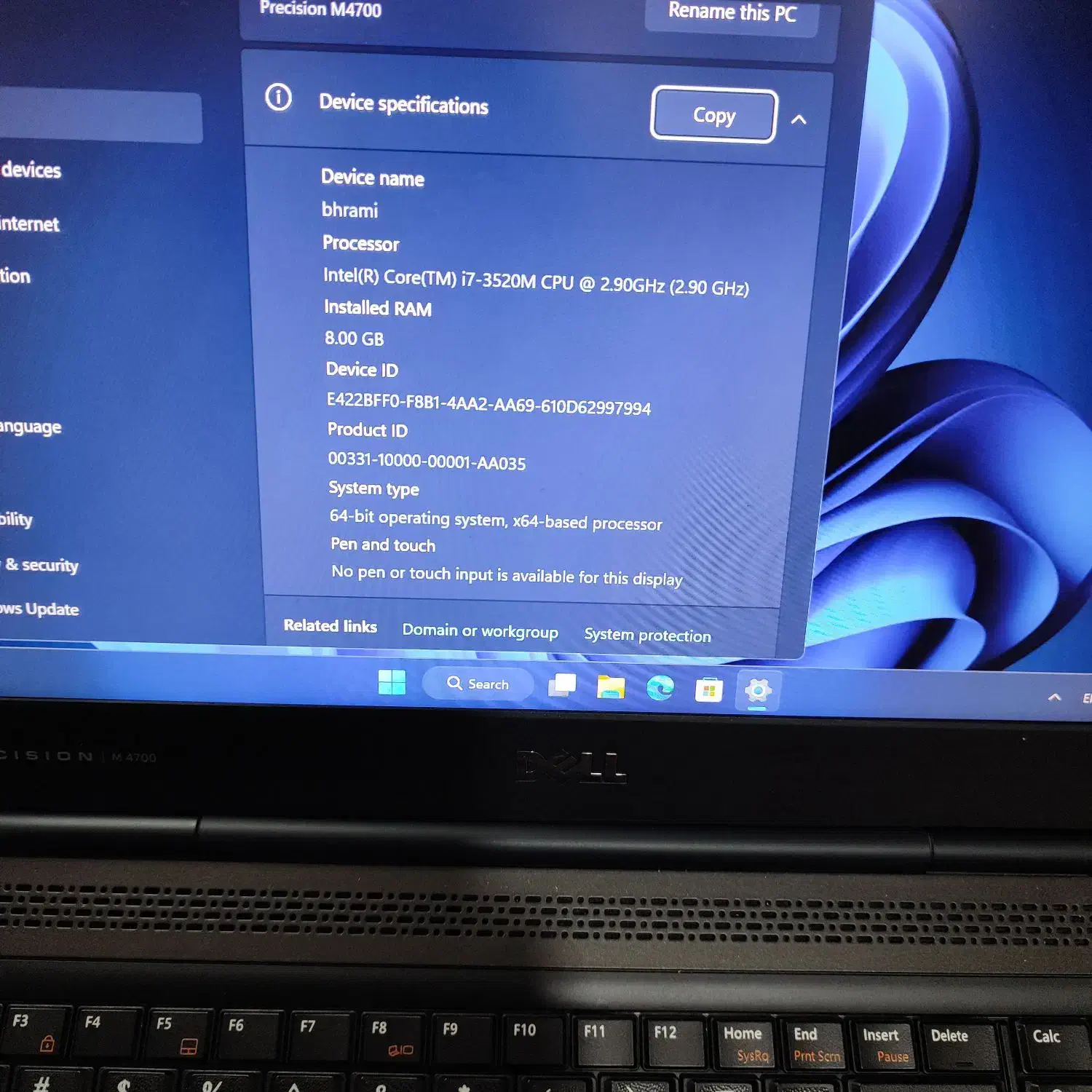 لپتاپ حرفه ای دل پرسیژن m4700|رایانه همراه|تهران, شهرک چیتگر|دیوار