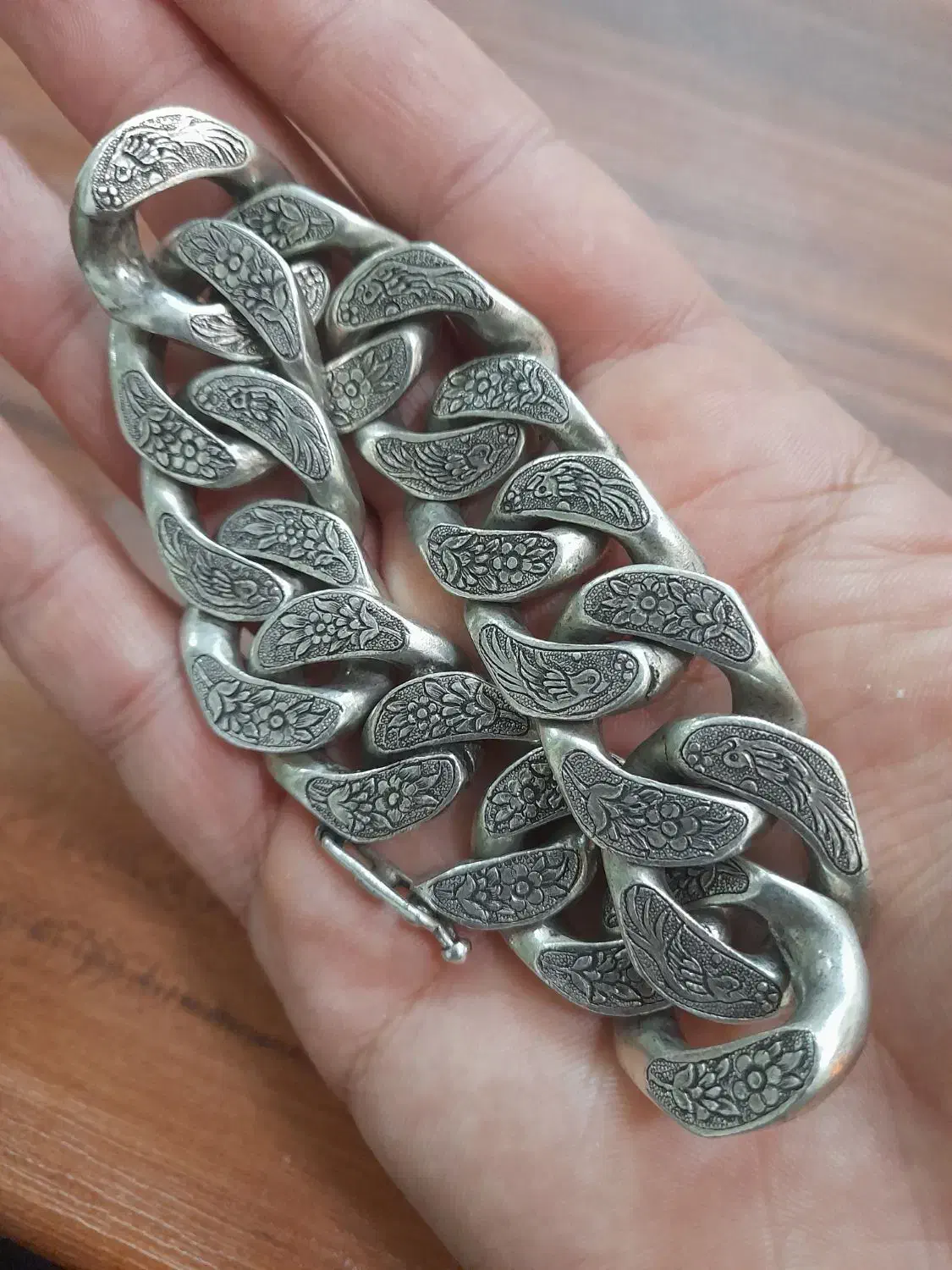 دستبند نقره قلمزنی|جواهرات|اهواز, سخیریه|دیوار