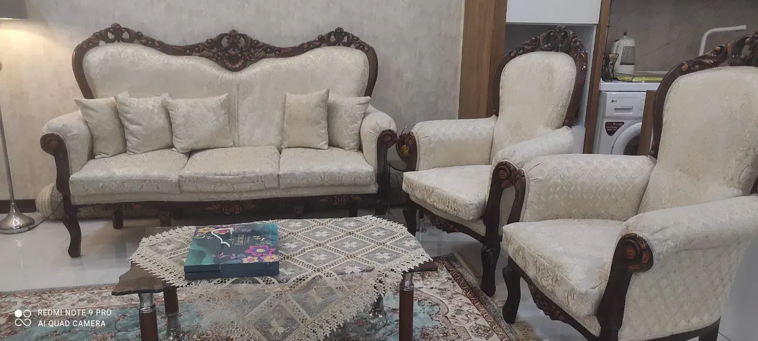 مبلمان چوب و منبت|مبلمان خانگی و میز عسلی|اهواز, آریاشهر|دیوار