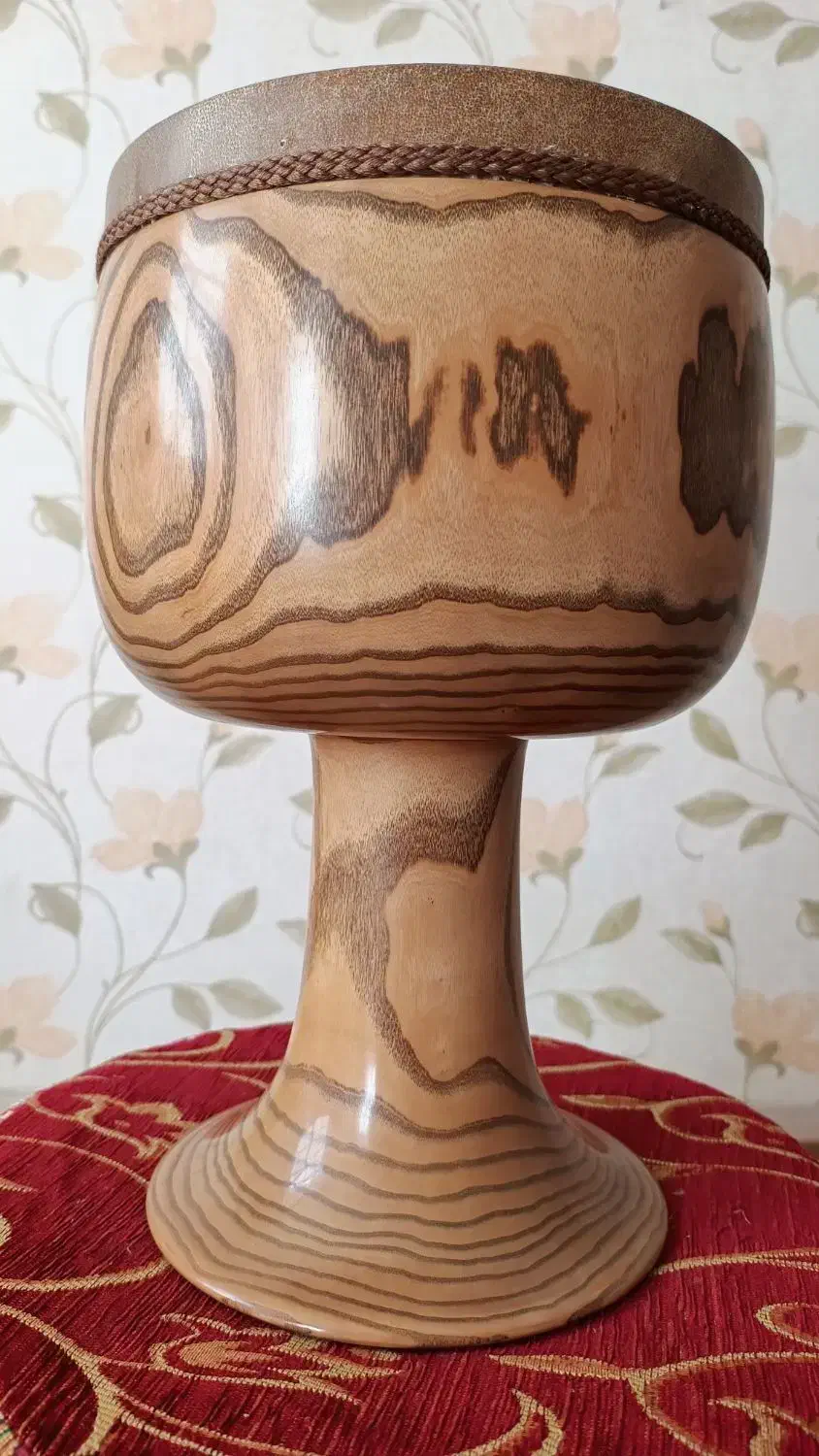 تمبک کلکسیونی زبان گنجشک|سازهای سنتی|شهرکرد, |دیوار