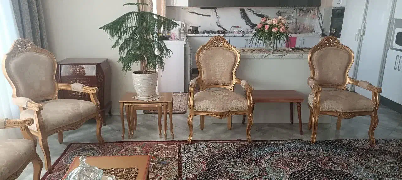 مبل استیل 9 نفره|مبلمان خانگی و میز عسلی|تهران, چوب تراش|دیوار