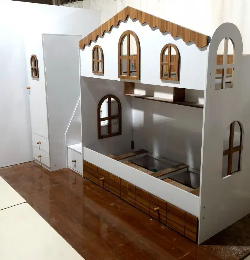 تخت دوطبقه مدل کارِن|تخت و سرویس خواب|اصفهان, بهارستان|دیوار