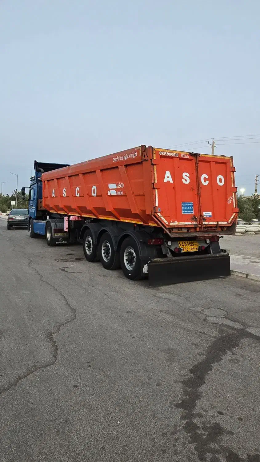 تریلی کمپرس سه محور ماموت۳۵متری|خودرو سنگین|یزد, |دیوار