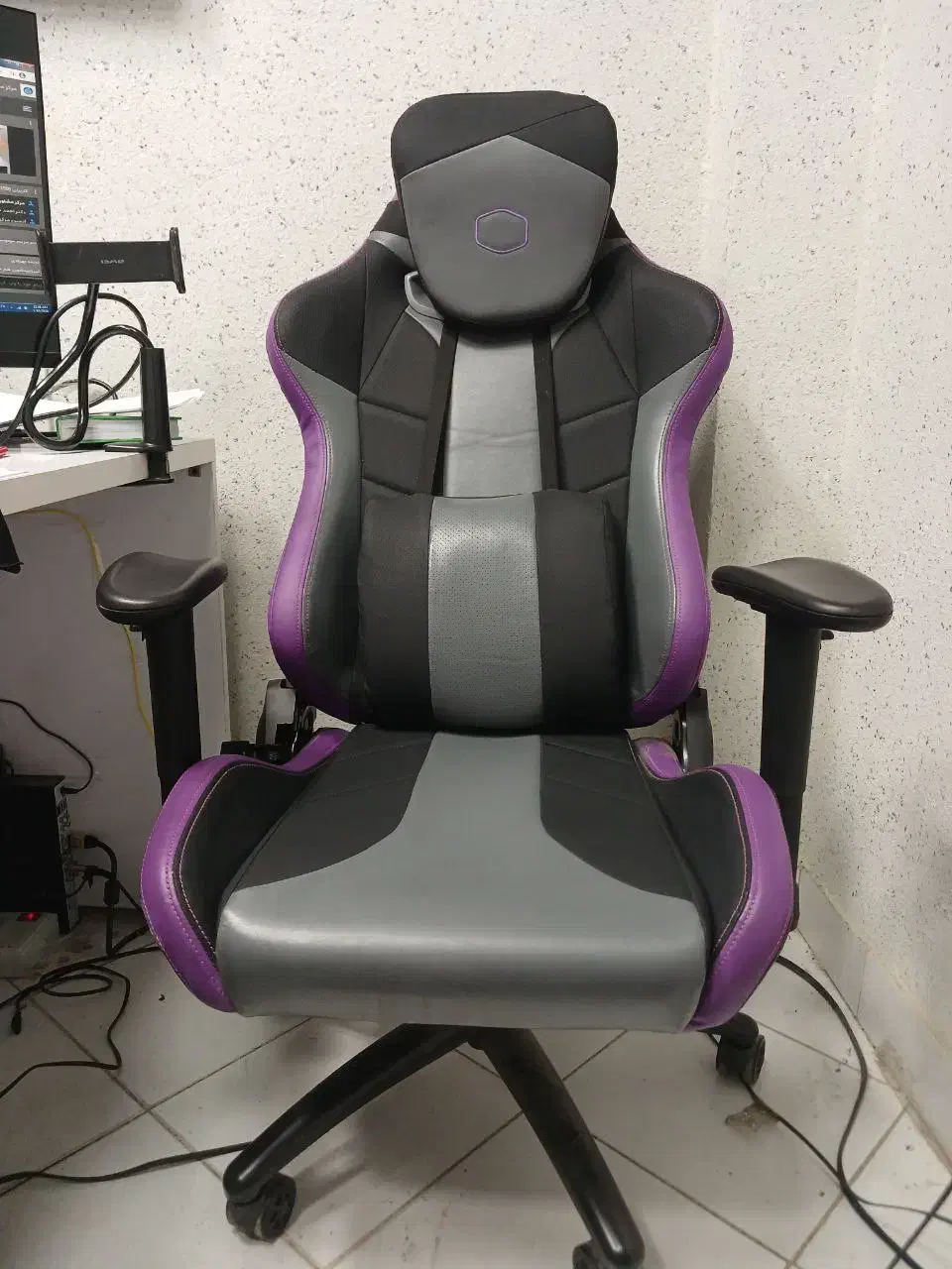 صندلی گیمینگ کولر مستر Cooler Master - مشکی بنفش|صندلی و نیمکت|کرمانشاه, |دیوار