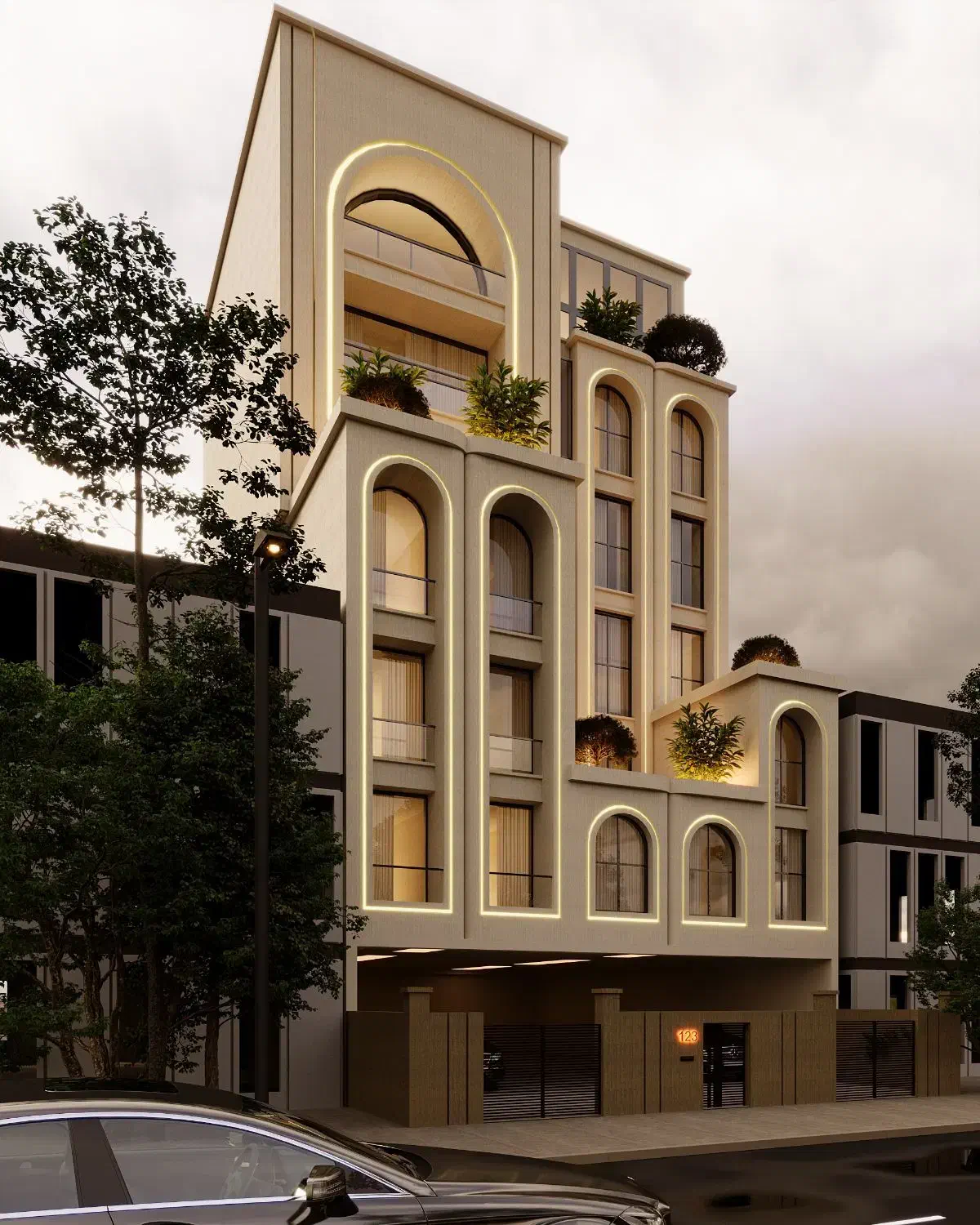 طراحی داخلی و نما + شبیه‌سازی سه‌بعدی (3D Design)|خدمات پیشه و مهارت|رشت, معلم|دیوار