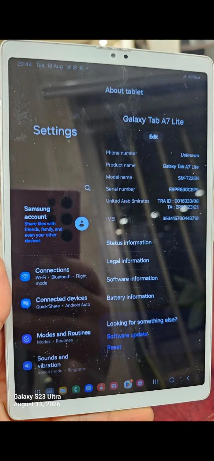 تبلت  galaxy tab A7 lite|تبلت|دلیجان, |دیوار