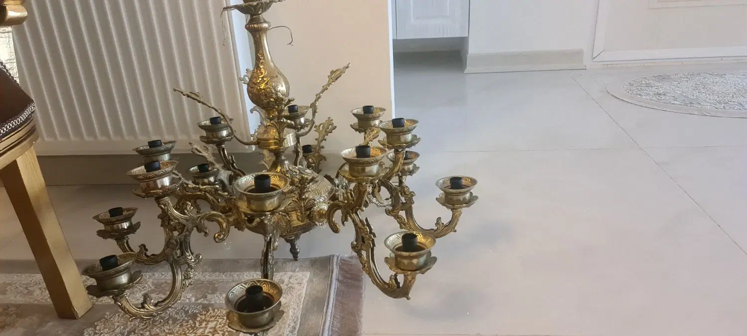 لوستر برنجی|لوستر و چراغ آویز|مشهد, بهارستان|دیوار