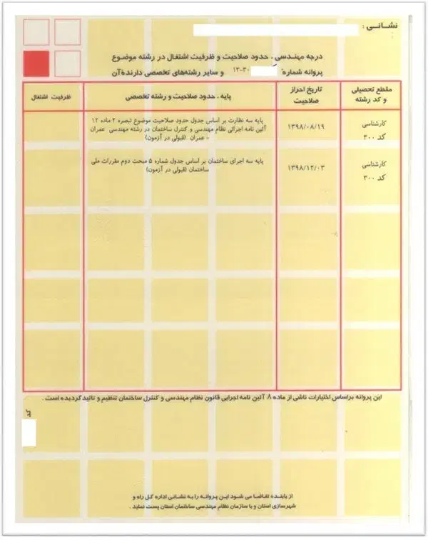 برگه مجری مهندس ذی صلاح حقوقی حقیقی سازنده ذیصلاح|خدمات پیشه و مهارت|تهران, ستارخان|دیوار