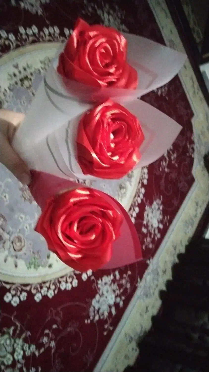 دسته گل روبانی|گل مصنوعی|سقز, |دیوار