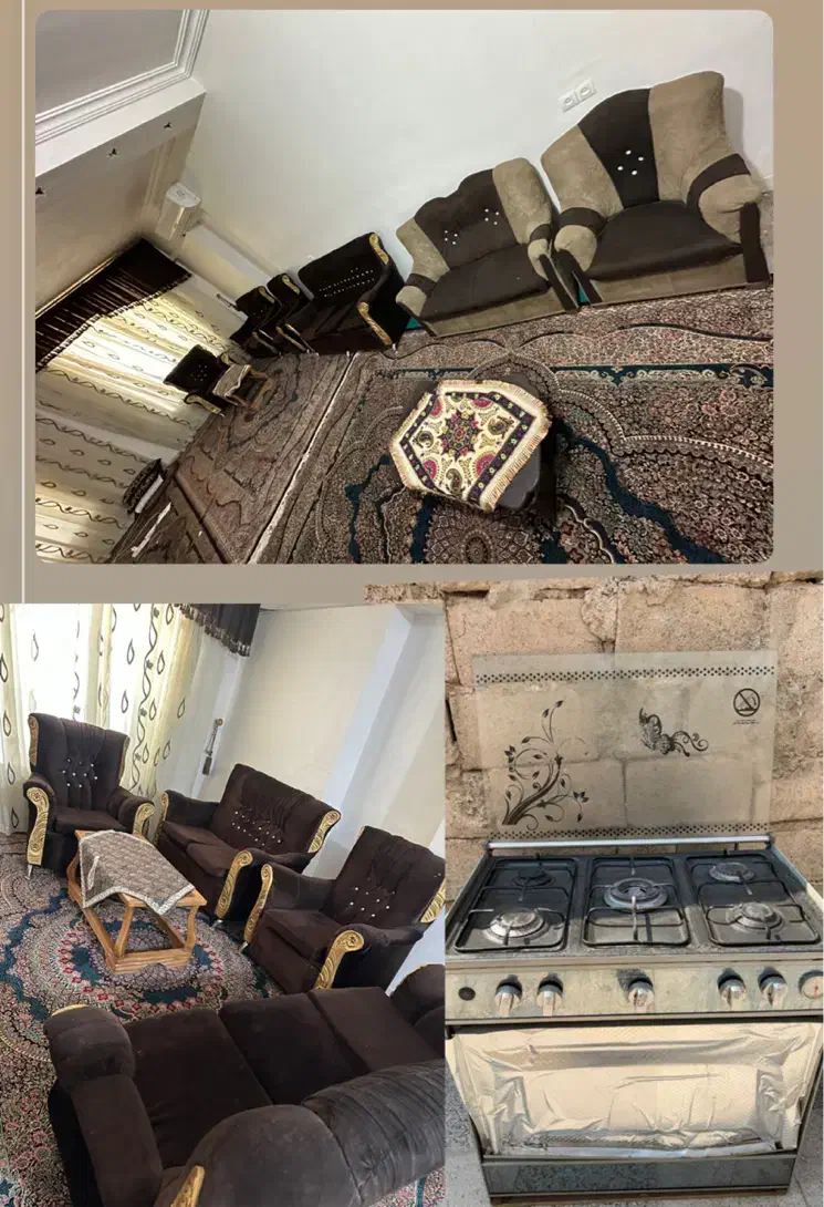دو دست مبل و یک عدد گاز|مبلمان خانگی و میز عسلی|جیرفت, |دیوار