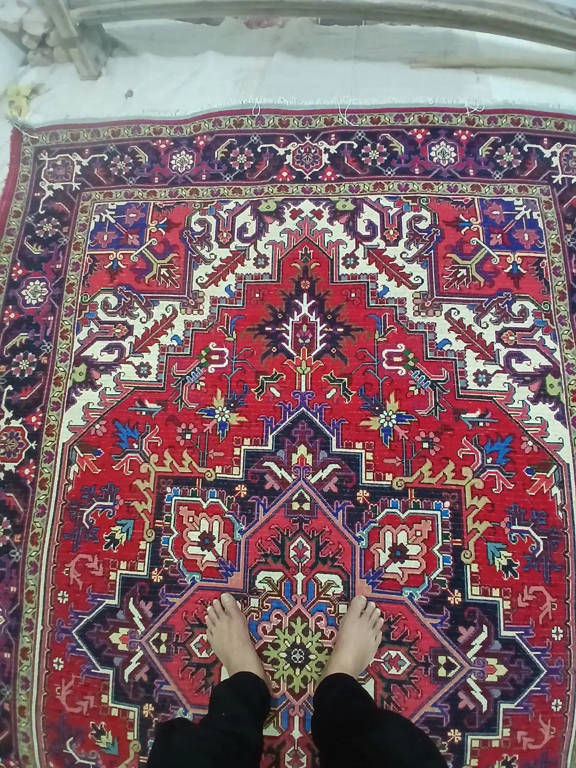 یک جفت فرش هریس|فرش|باسمنج, |دیوار