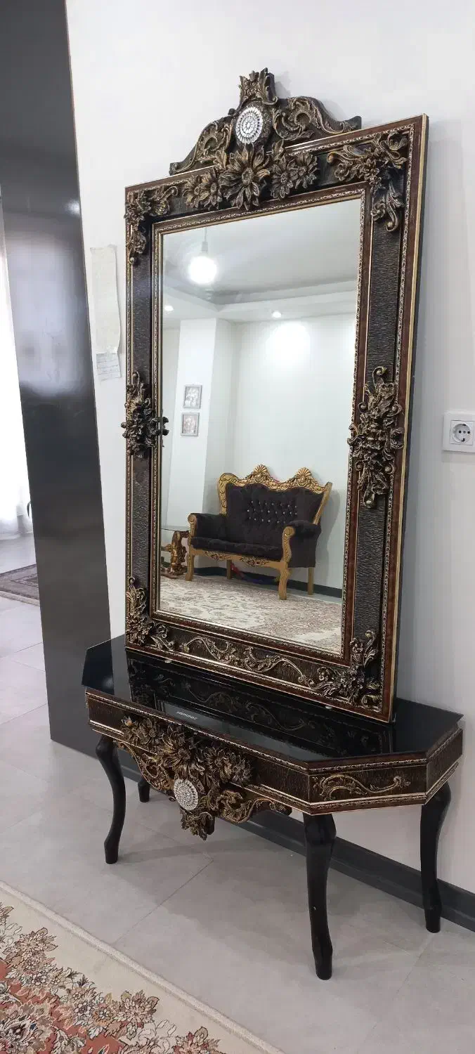 بوفه وآینه کنسول|بوفه، ویترین، کنسول|بجنورد, |دیوار