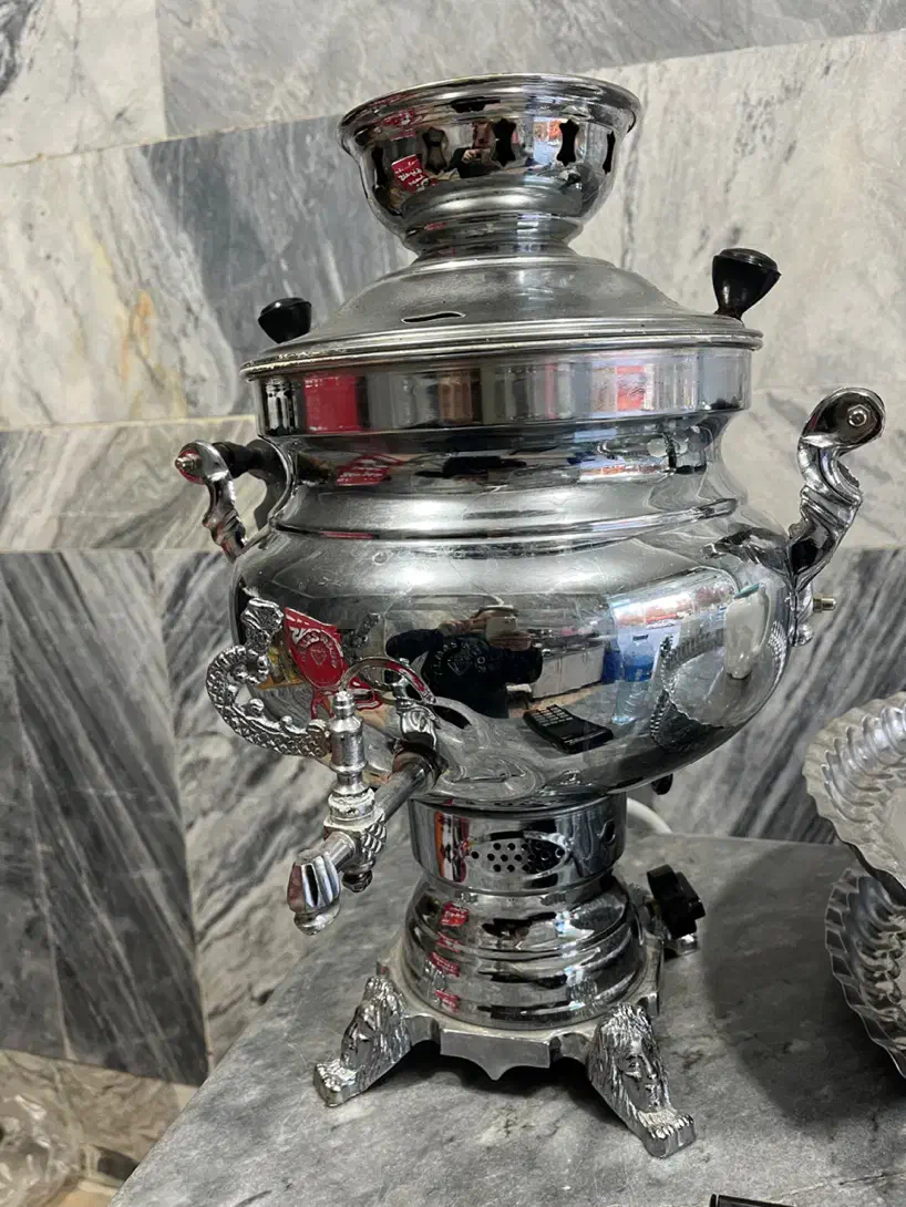 سماور ۱۲ لیتری و قوری|سماور، چای‌ساز، قهوه‌ساز|نهاوند, |دیوار