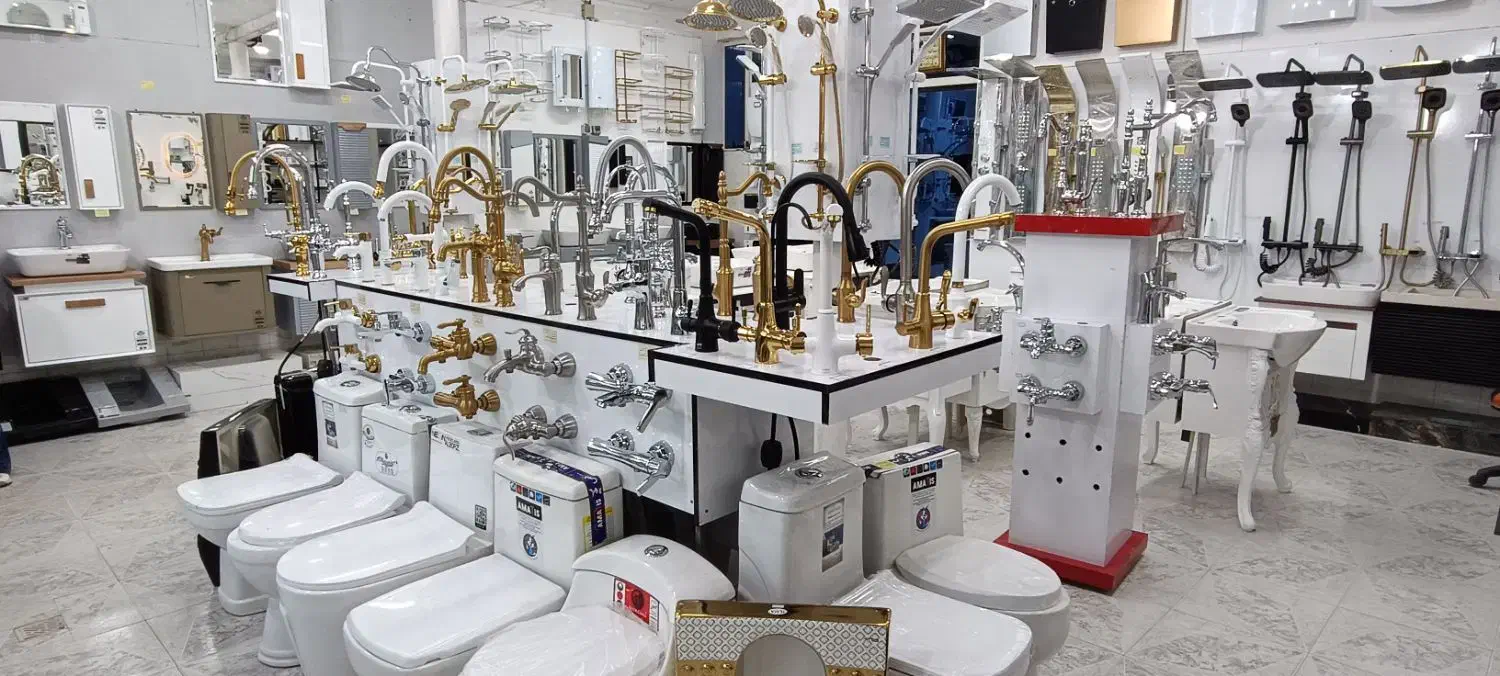 انواع فول ست و شیرآلات. دوش پیانویی و دوش پنلی|لوازم سرویس بهداشتی|خرمشهر, |دیوار