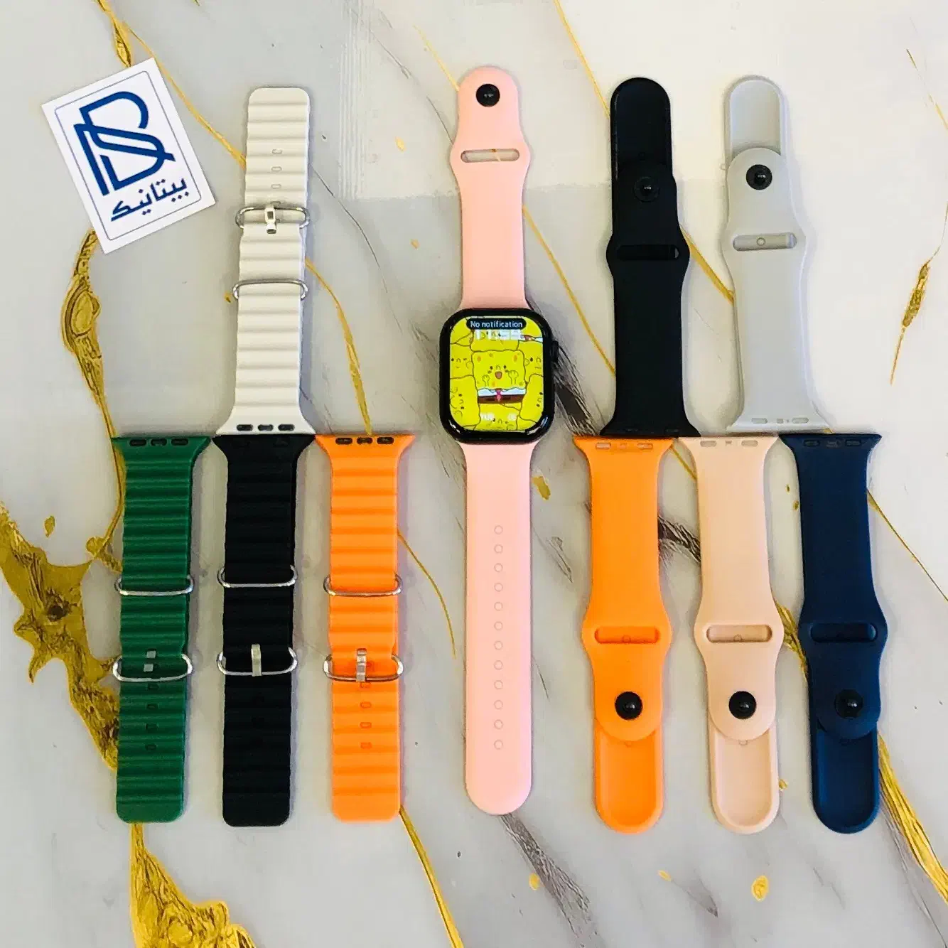 ساعت هوشمند اپل واچ 10 بند kw35 max با قابلت تماس|ساعت|شیراز, رازی|دیوار