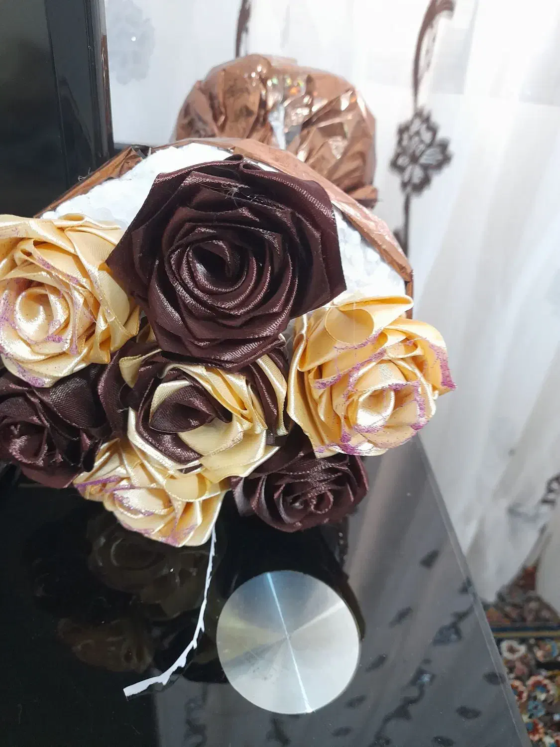 گل رز|گل مصنوعی|خلخال, |دیوار