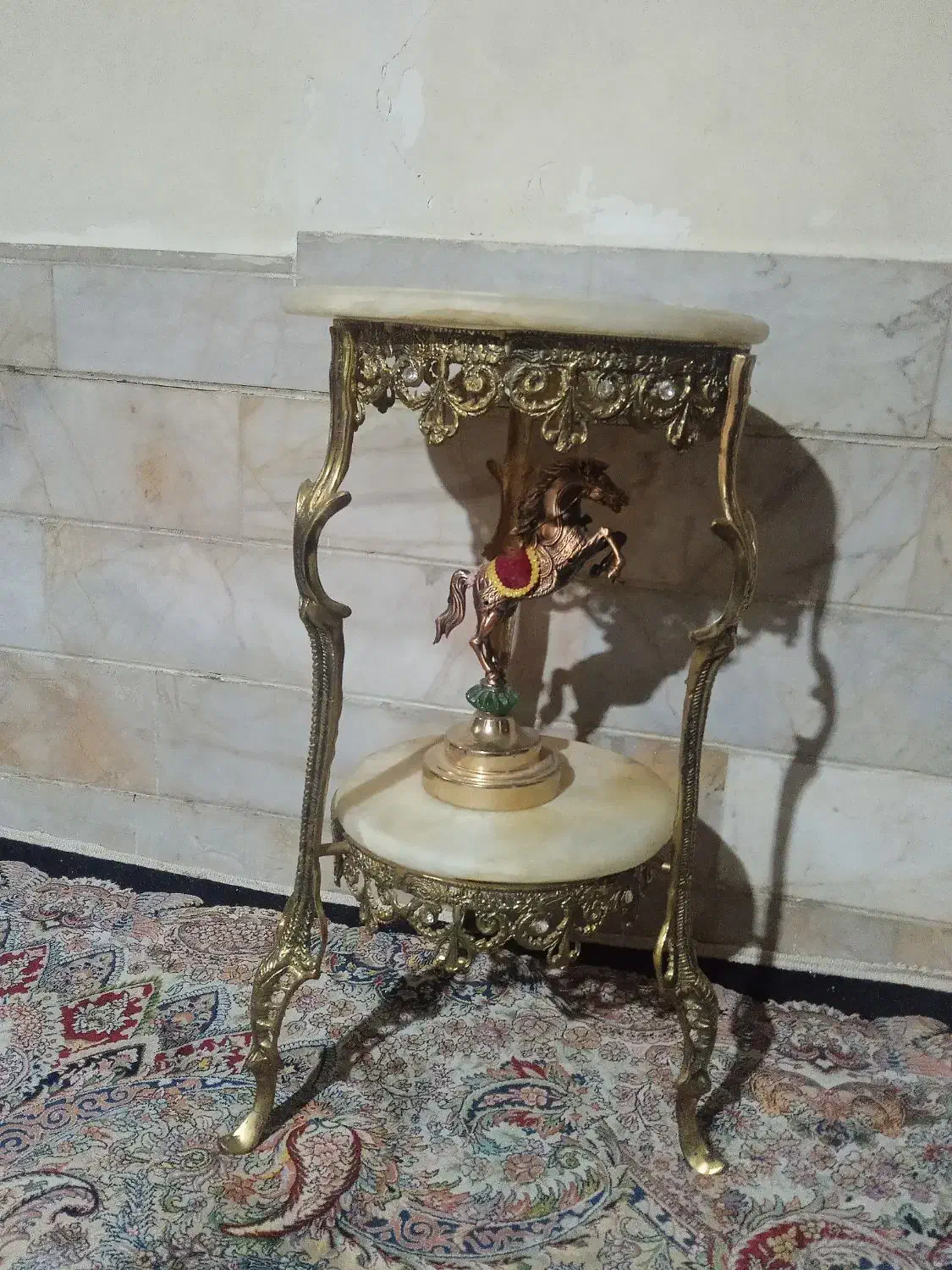 میز برنز سنگین وزن|میز تلفن|ملایر, |دیوار