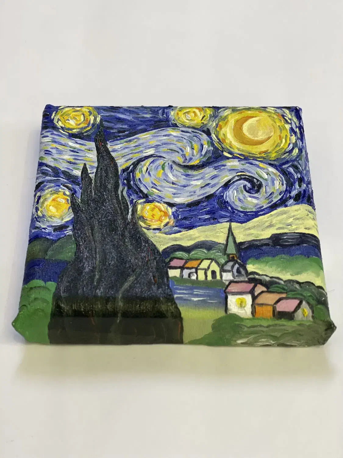 تابلو شب پرستاره|تابلو، نقاشی، عکس|قم, انصار‌الحسین|دیوار