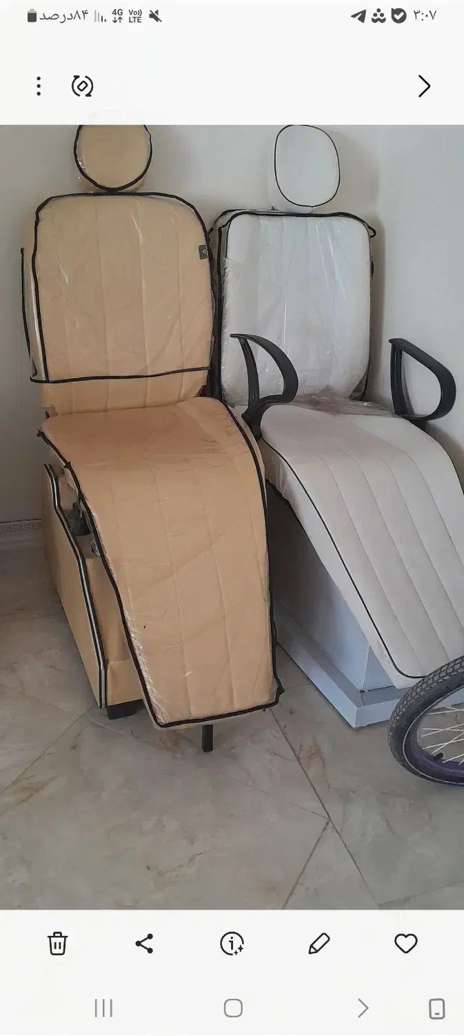 صندلی اصلاح وتخت اپلاسیون|آرایشگاه و سالن‌های زیبایی|بومهن, |دیوار