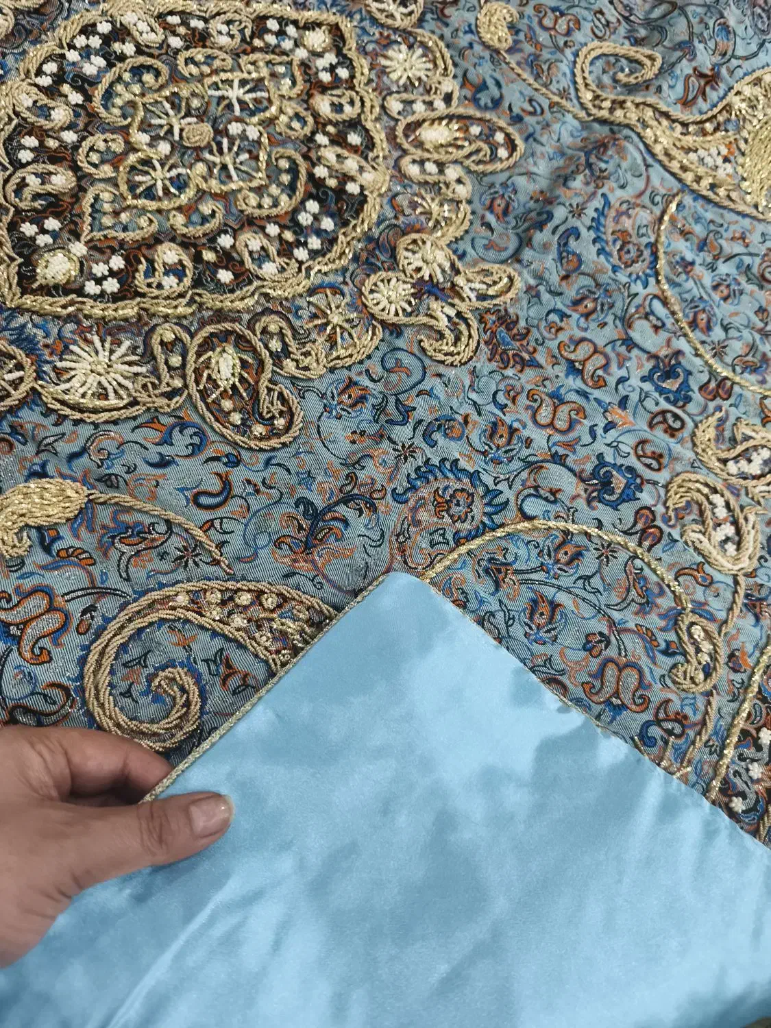 رو میزی یک‌در یک ترمه سرمه|پرده، رانر، رومیزی|تهران, عباس‌آباد|دیوار