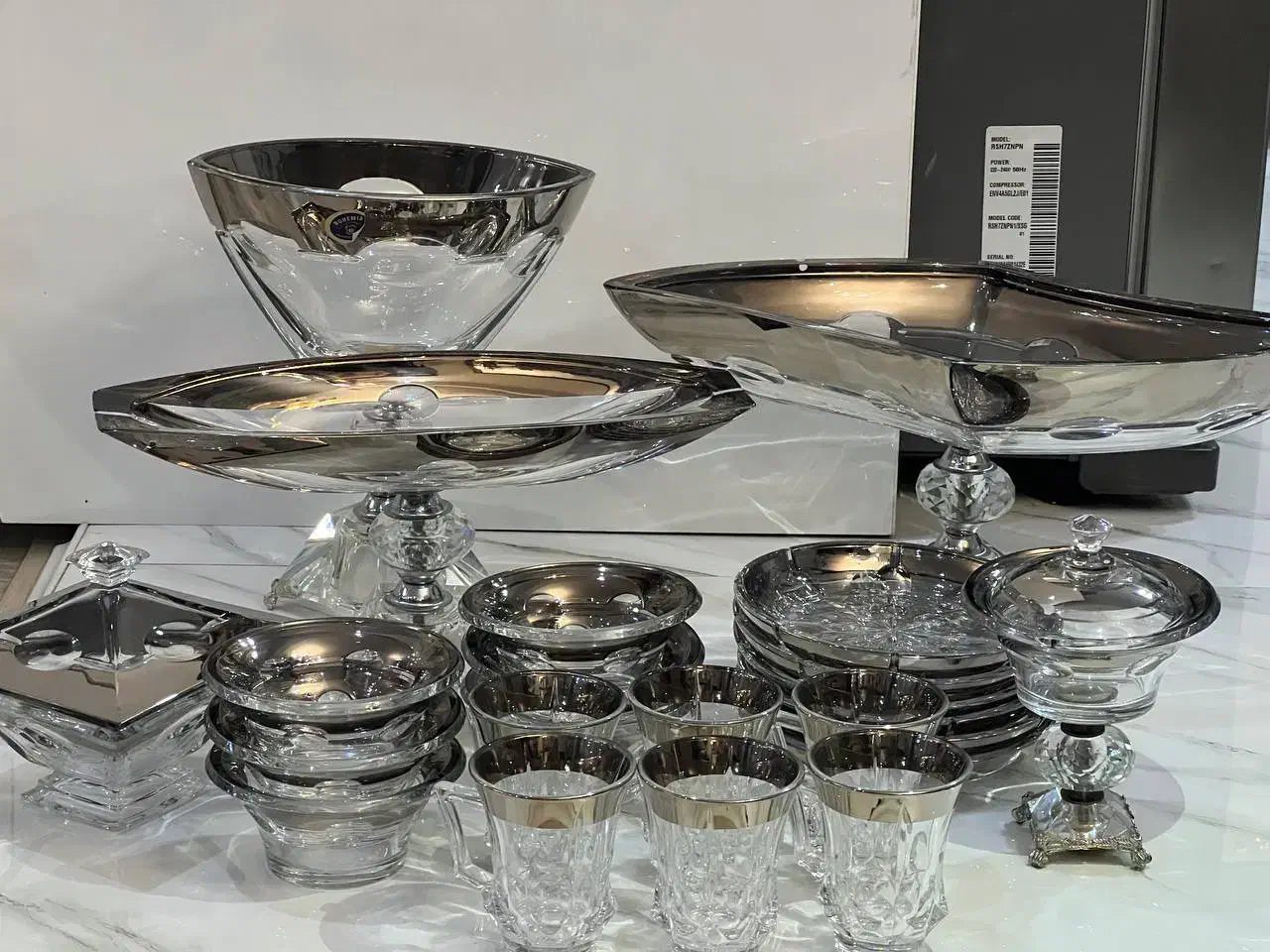 ست30 پارچه کریستال بوهمیا اصل چک|ظروف سرو و پذیرایی|تهران, سازمان آب|دیوار