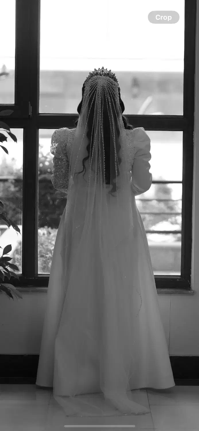 لباس عقد همراه با تور عربی|لباس|تبریز, |دیوار