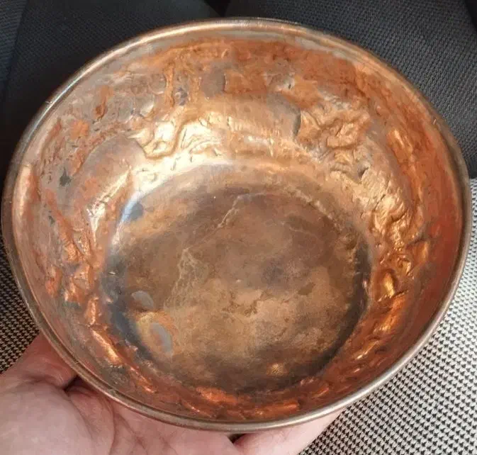 کاسه مسی قدیمی|کلکسیون اشیاء عتیقه|شیراز, فرگاز|دیوار