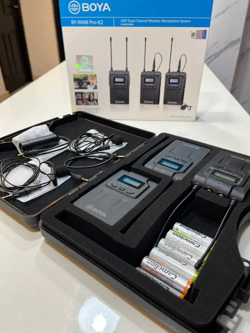 میکروفن بی سیم بسیار تمیز بویا wm8 pro k2|صوتی و تصویری|رشت, جهاد|دیوار