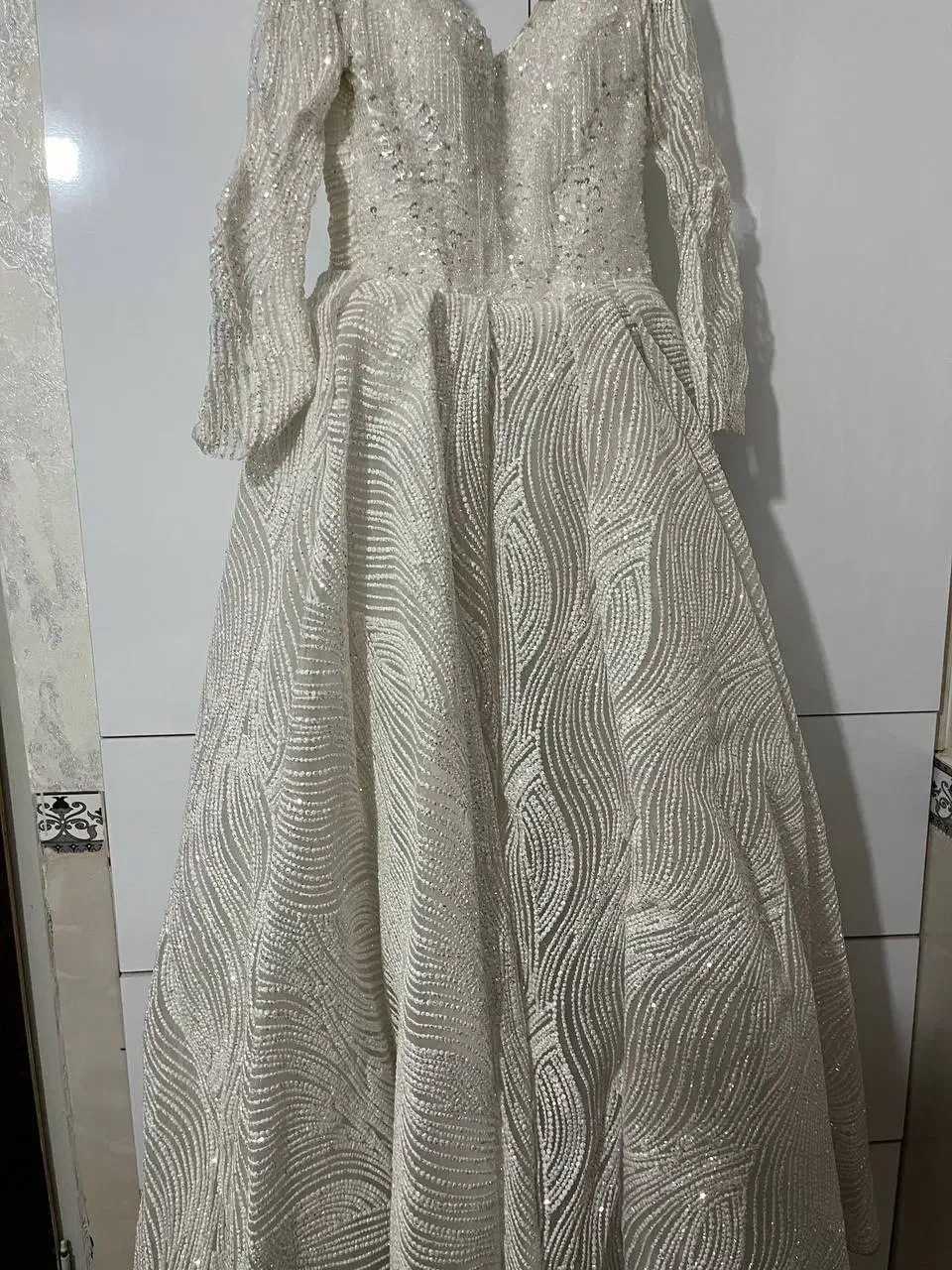 لباس عروس سالم تر تمیز ،یک بار تن پوش بدون پارگی|لباس|پاکدشت, خاتون آباد|دیوار