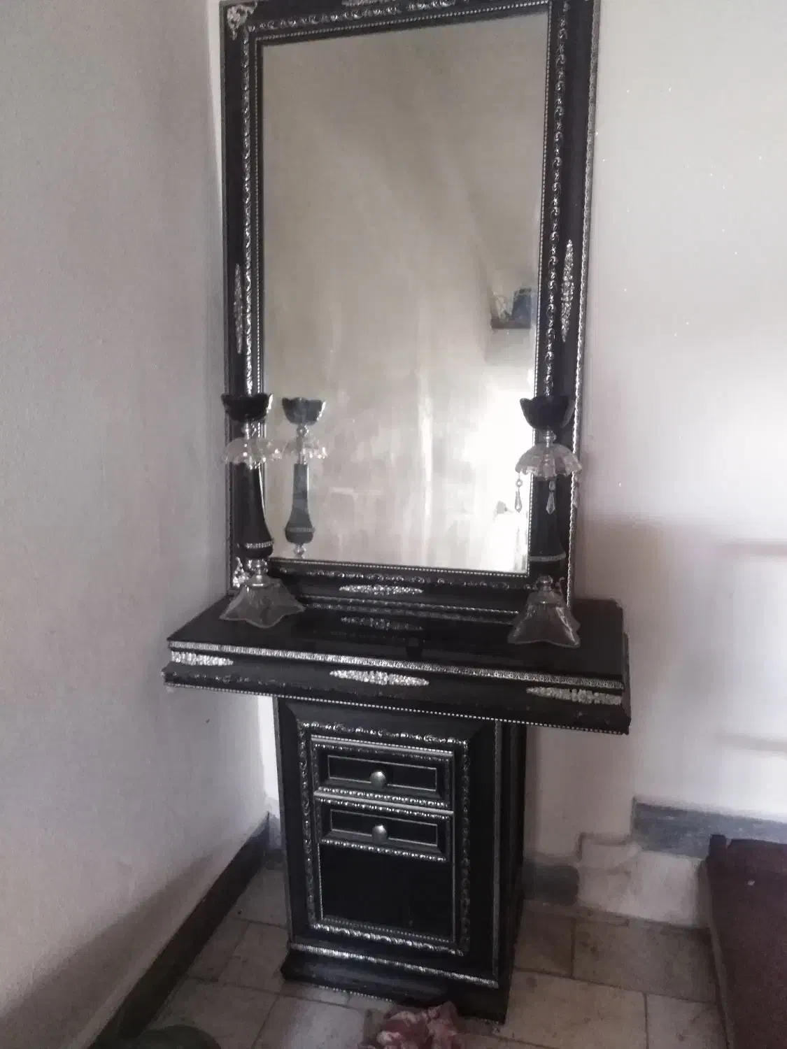 آینه و شمعدان|آینه|لنگرود, |دیوار