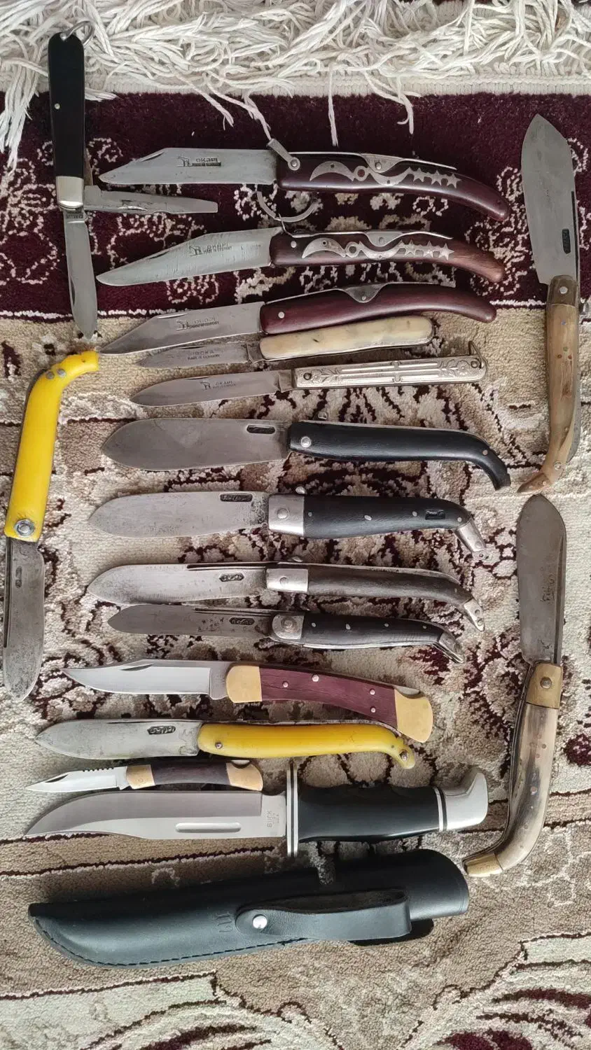 کمربند افسری و چاقو|کلکسیون اشیاء عتیقه|شهرکرد, |دیوار