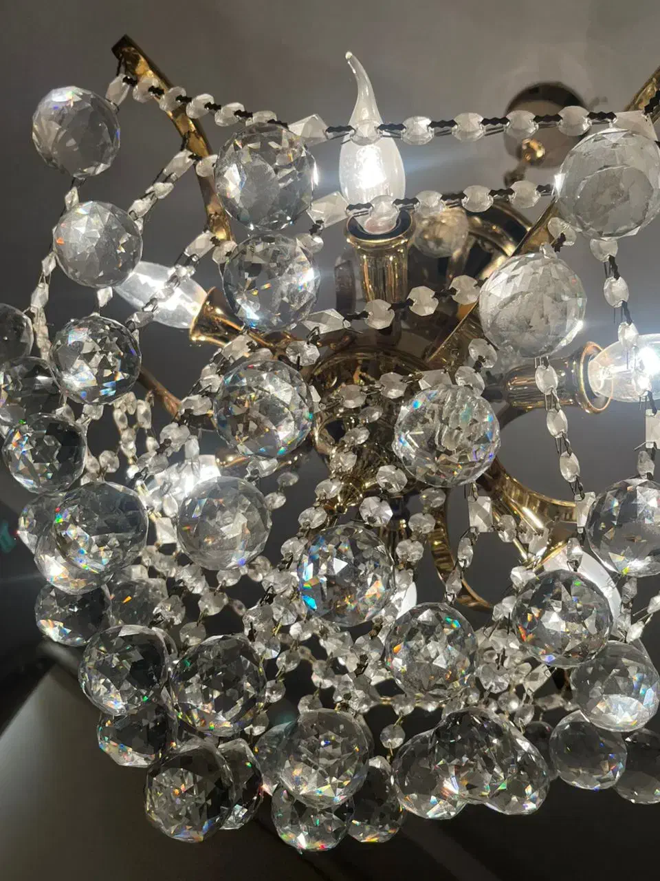 لوستر اشکی کریستال|لوستر و چراغ آویز|قزوین, |دیوار