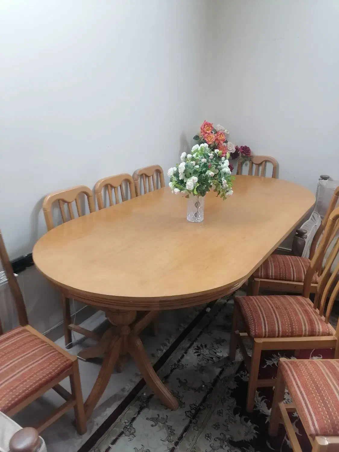 میز ناهار خوری 8 نفره با صندلی|میز و صندلی غذاخوری|مشهد, شریف|دیوار