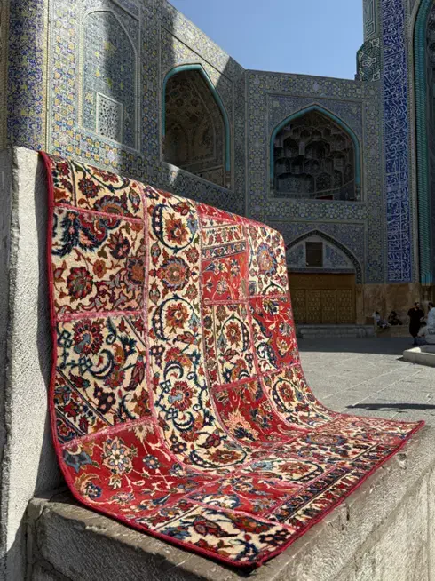 فرش های چهل تیکه دستبافت|فرش|اصفهان, مرداویج|دیوار