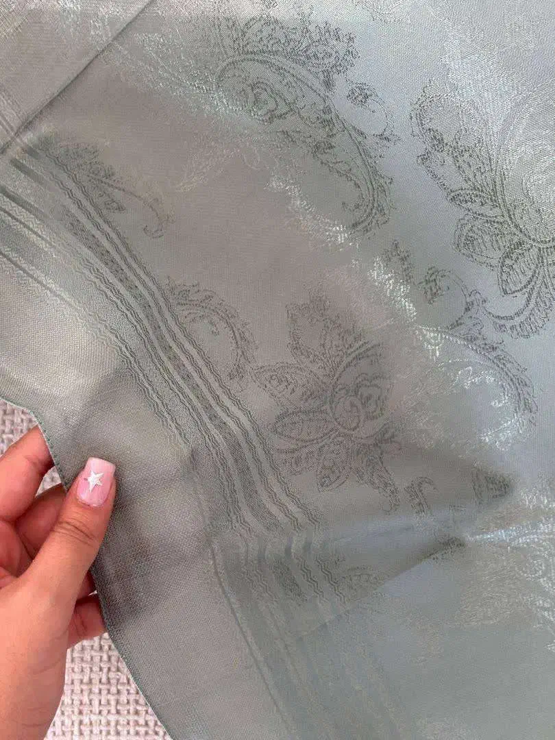 روسری ابریشم ژاکارد براق اعلا با نازلترین کیفیت|لباس|چرداول, |دیوار