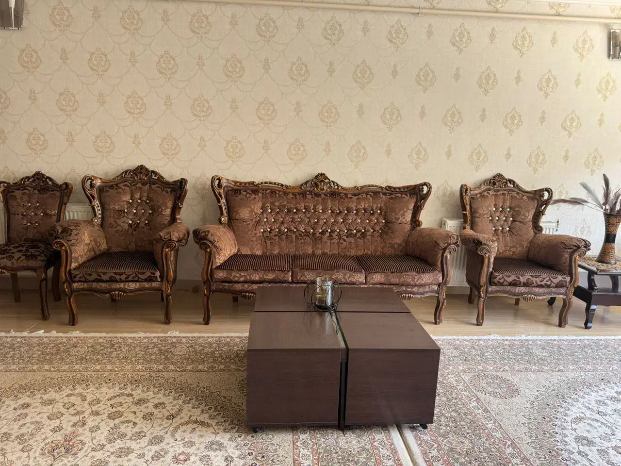 مبل سلطنتی 9 نفره اعلا ( مخصوص خانه باغ )|مبلمان خانگی و میز عسلی|بانه, |دیوار