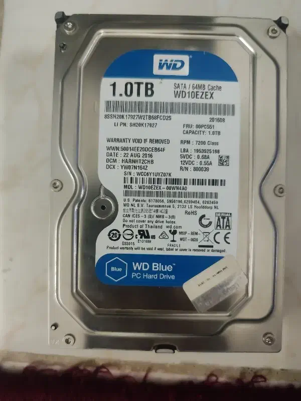 هارد یک ترا|قطعات و لوازم جانبی رایانه|قم, خاکفرج|دیوار