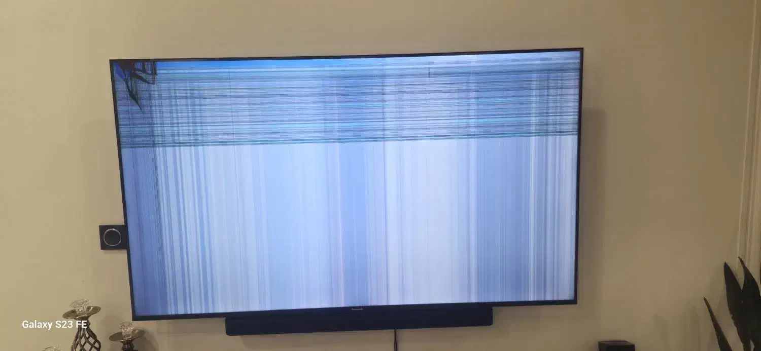 تلویزیون ۶۵ اینچ  LED پاناسونیک پنل شکسته|تلویزیون و پروژکتور|تهران, مشیریه|دیوار