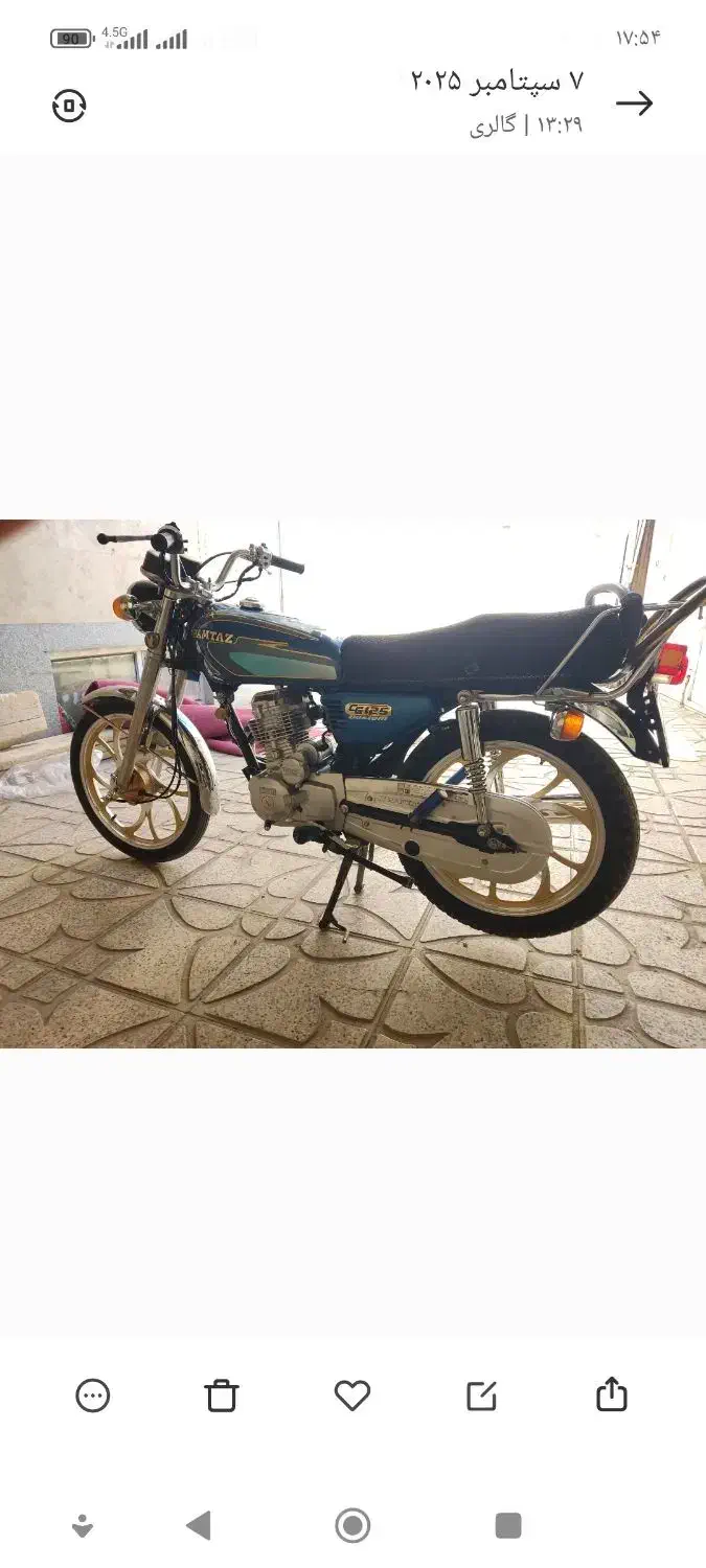 هندا ۱۲۵ مدل ۹۵ خشک رینگی استارتی|موتورسیکلت|همدان, |دیوار