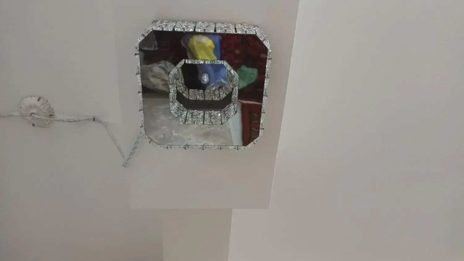 چراغ سقفی مدرن و جدید کریستالی|لوستر و چراغ آویز|تبریز, |دیوار