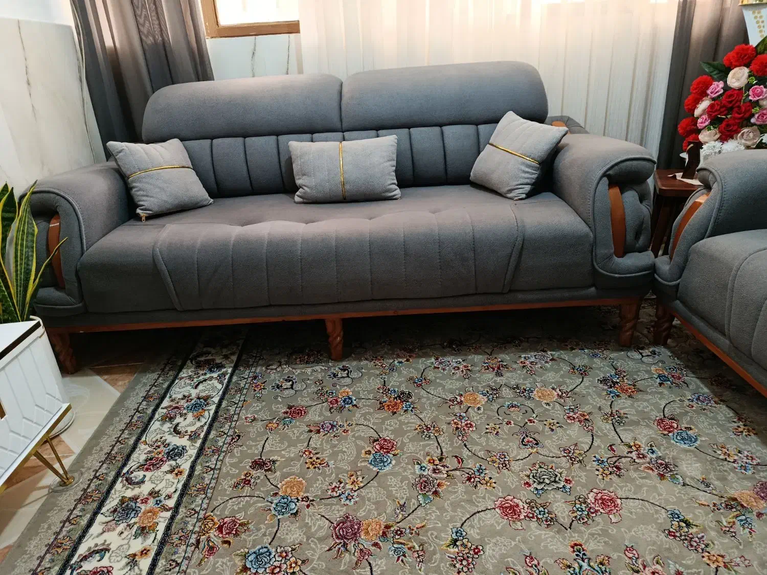 مبل هشت نفره تخت خواب شو|مبلمان خانگی و میز عسلی|صفادشت, |دیوار