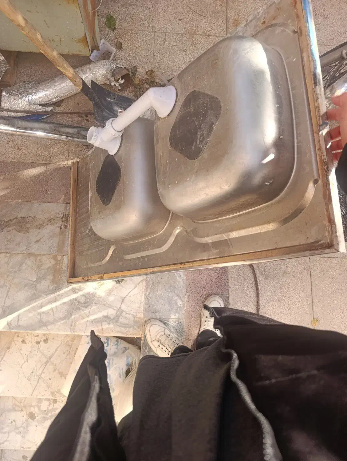 سینک دوقلو|مصالح و تجهیزات ساختمان|قم, میرزائیه|دیوار