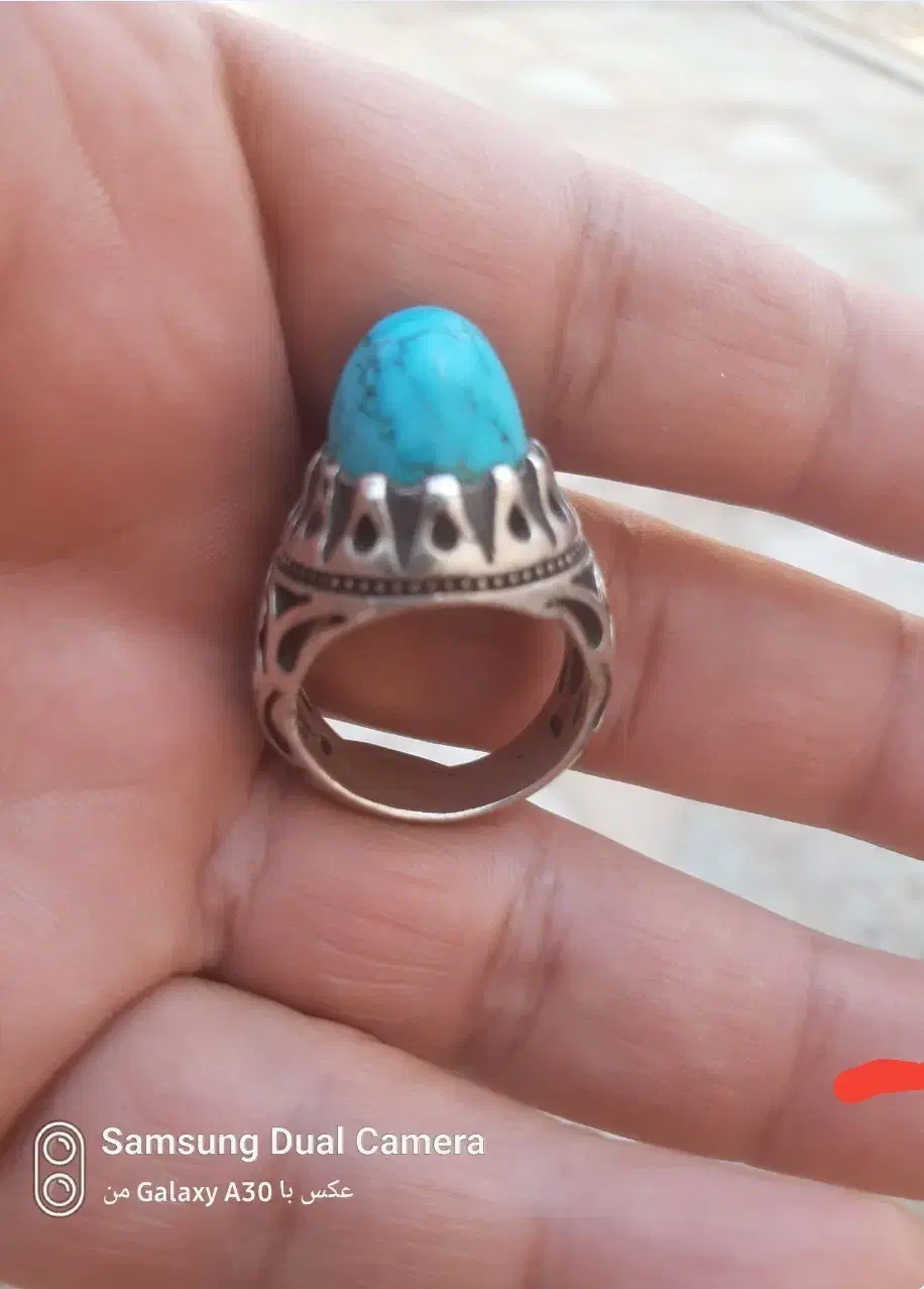 یک عدد انگشتر فیروزه قدیمی و دورشت.|جواهرات|شادگان, |دیوار
