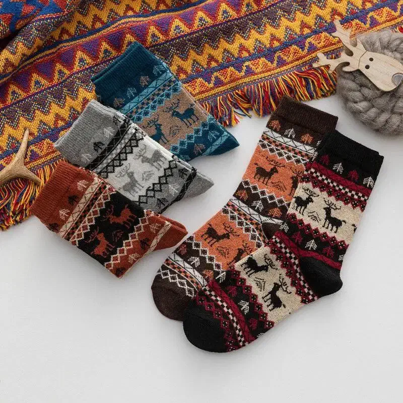 جوراب های فانتزی طرح کریسمسی دخترانه|لباس|کرج, باغستان|دیوار