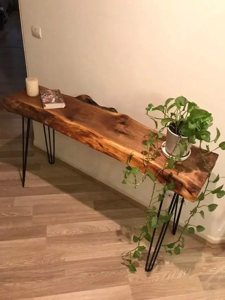 میز اسلب چوبی|میز و صندلی غذاخوری|محلات, |دیوار