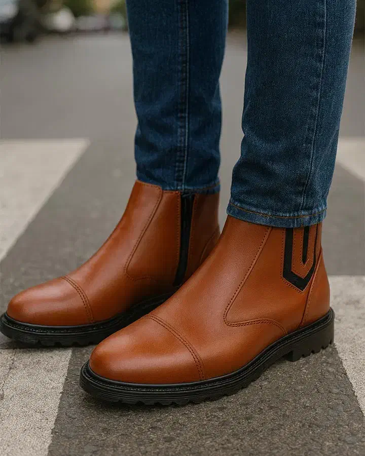 نیم بوت مردانه مدل sevin ( عسلی )|کیف، کفش، کمربند|پاکدشت, پارچین|دیوار